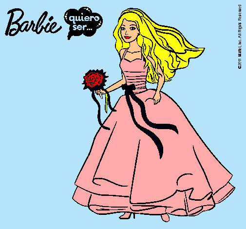 Barbie vestida de novia