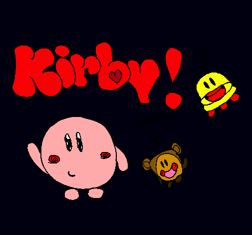 Dibujo Kirby 4 pintado por Natalia123