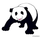 Dibujo Oso panda pintado por rin_y_len