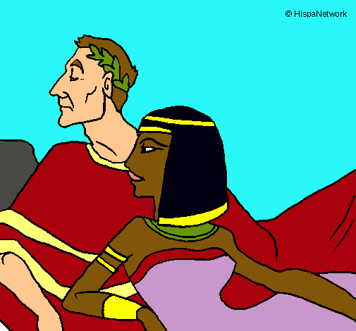 Dibujo César y Cleopatra pintado por tonyrrruu