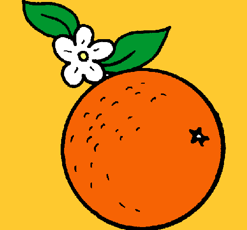 Dibujo naranja pintado por rakel82