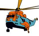 Dibujo Helicóptero al rescate pintado por yini