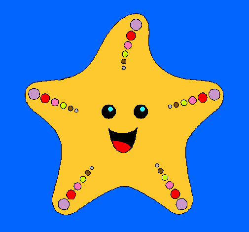 Dibujo Estrella de mar pintado por karel