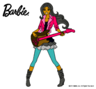 Dibujo Barbie guitarrista pintado por Maria-pm