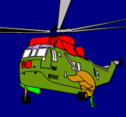 Dibujo Helicóptero al rescate pintado por divgol
