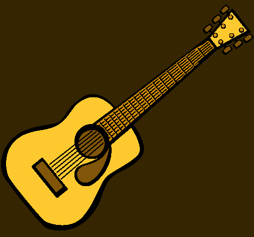 Dibujo Guitarra española II pintado por cherika