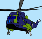 Dibujo Helicóptero al rescate pintado por boeing