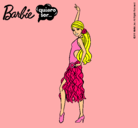 Dibujo Barbie flamenca pintado por dayanara