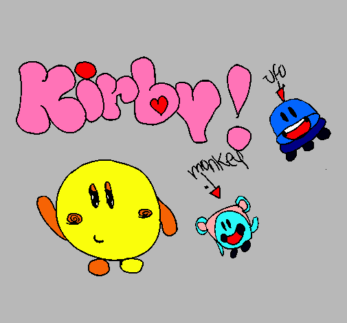 Dibujo Kirby 4 pintado por gomethah