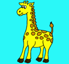 Dibujo Jirafa pintado por girafin