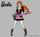 Dibujo Barbie guitarrista pintado por VALMIR