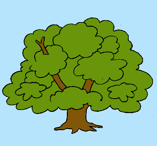 Dibujo Árbol pintado por edso