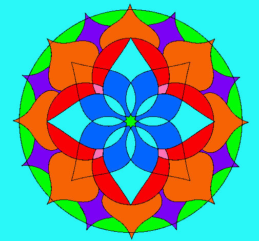 Dibujo Mandala 14 pintado por PILAR32