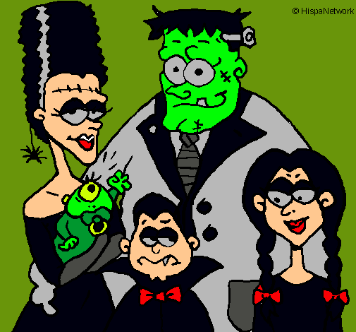 Dibujo Familia de monstruos pintado por SebaGBarton