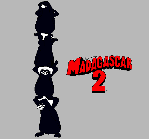 Dibujo Madagascar 2 Pingüinos pintado por rodrysg