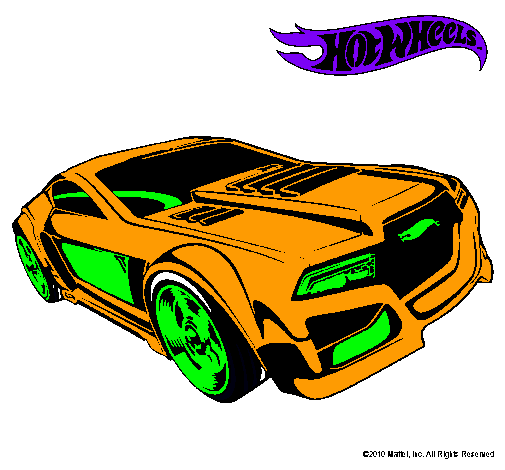 Dibujo Hot Wheels 5 pintado por yors