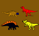 Dibujo Dinosaurios de tierra pintado por lucas05