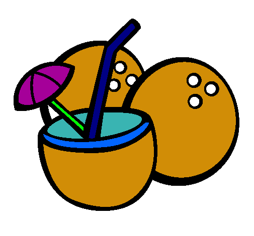 Dibujo Cóctel de coco pintado por Akire76