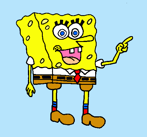 Dibujo Bob Esponja pintado por guillerm