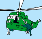 Dibujo Helicóptero al rescate pintado por DIEDERIK