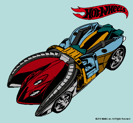 Dibujo Hot Wheels 7 pintado por angg