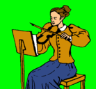 Dibujo Dama violinista pintado por raggio3