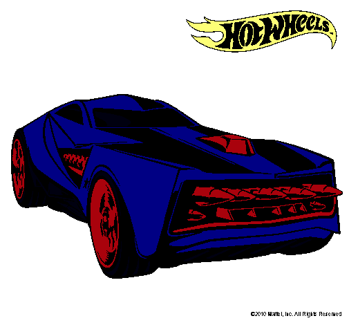 Dibujo Hot Wheels 12 pintado por lean