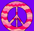 Dibujo Símbolo de la paz pintado por belen04