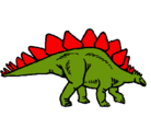 Dibujo Stegosaurus pintado por rosiiiiiiiii