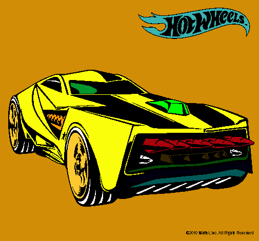 Dibujo Hot Wheels 12 pintado por betzy