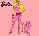 Dibujo Barbie con look moderno pintado por dayanara