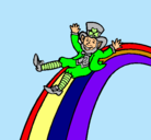 Dibujo Duende en el arco iris pintado por wowy
