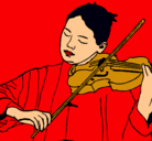 Dibujo Violinista pintado por avat
