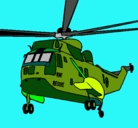 Dibujo Helicóptero al rescate pintado por esnupi