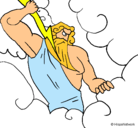 Dibujo Dios Zeus pintado por gysse