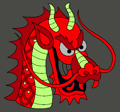 Dibujo Cabeza de dragón pintado por lacolo_n96