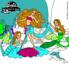Dibujo Barbie con sirenas pintado por Andre1998