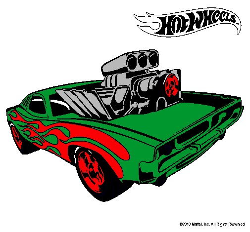 Dibujo Hot Wheels 11 pintado por lean