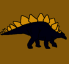 Dibujo Stegosaurus pintado por lunsakahec