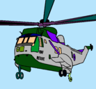 Dibujo Helicóptero al rescate pintado por christopher