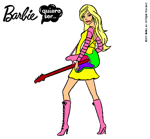 Dibujo Barbie la rockera pintado por Akire76