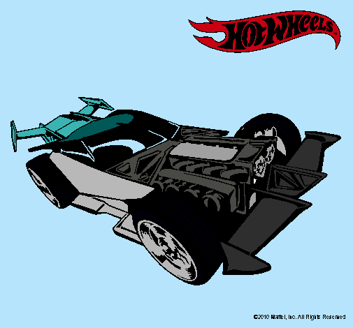 Dibujo Hot Wheels 9 pintado por angg