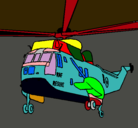 Dibujo Helicóptero al rescate pintado por pepegrillo