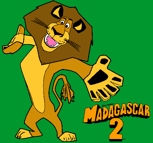 Dibujo Madagascar 2 Alex 2 pintado por Dunc201