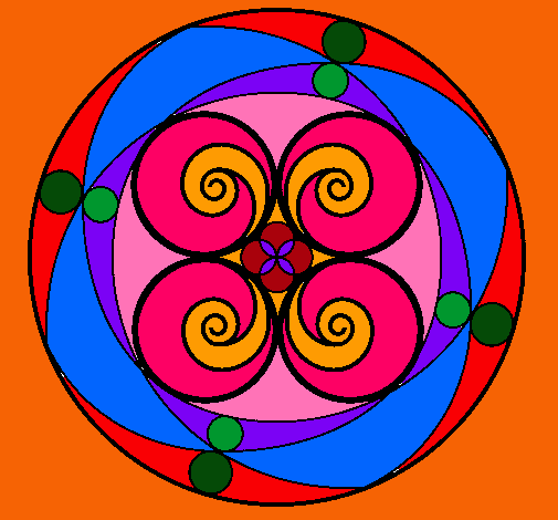 Dibujo Mandala 5 pintado por silvitica