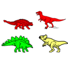 Dibujo Dinosaurios de tierra pintado por cjcm