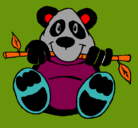 Dibujo Oso panda pintado por SIARI