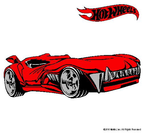 Dibujo Hot Wheels 3 pintado por edso