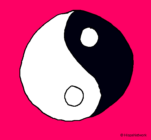 Dibujo Yin yang pintado por jaleany