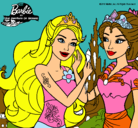 Dibujo Barbie se despiede de la reina sirena pintado por wazesxrdctfv